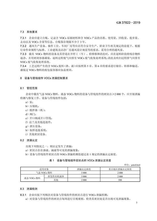GB37822-2019《揮發性有機物無組織排放控制標準》(圖10)