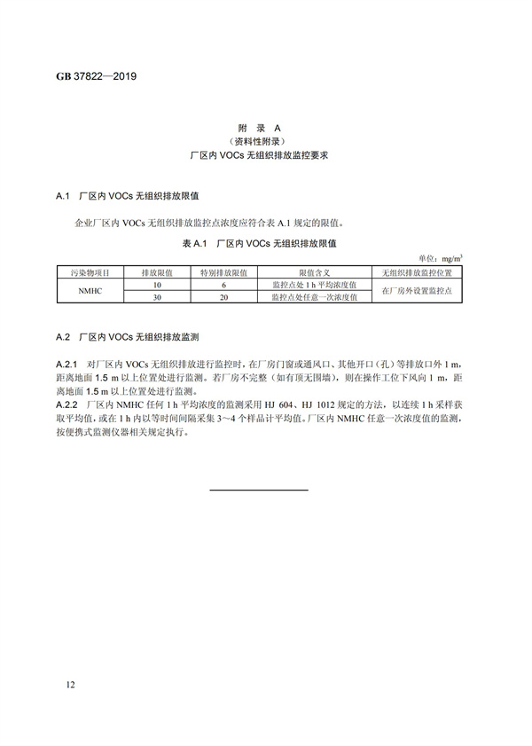 GB37822-2019《揮發性有機物無組織排放控制標準》(圖15)